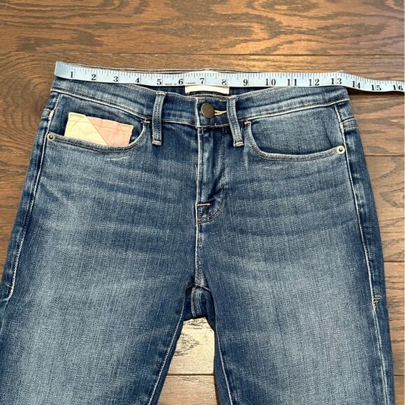 Frame Le Skinny De Jeanne Willow Spring Colorful Pocket Jeans Size 26 - Picture 6 of 13